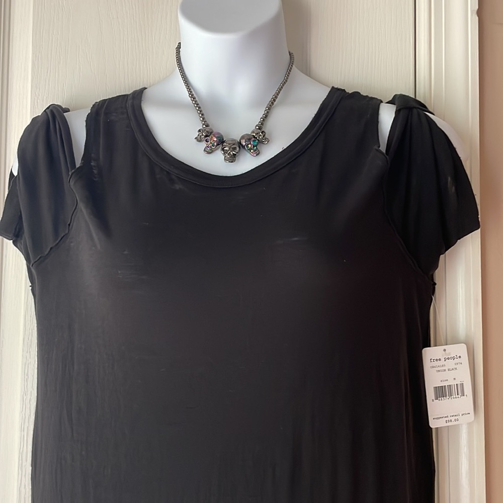 NWT Free People Black Maxi Dress - Picture 2 of 6